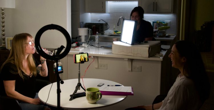 Sara and Elise conducting oral history research in New Orleans